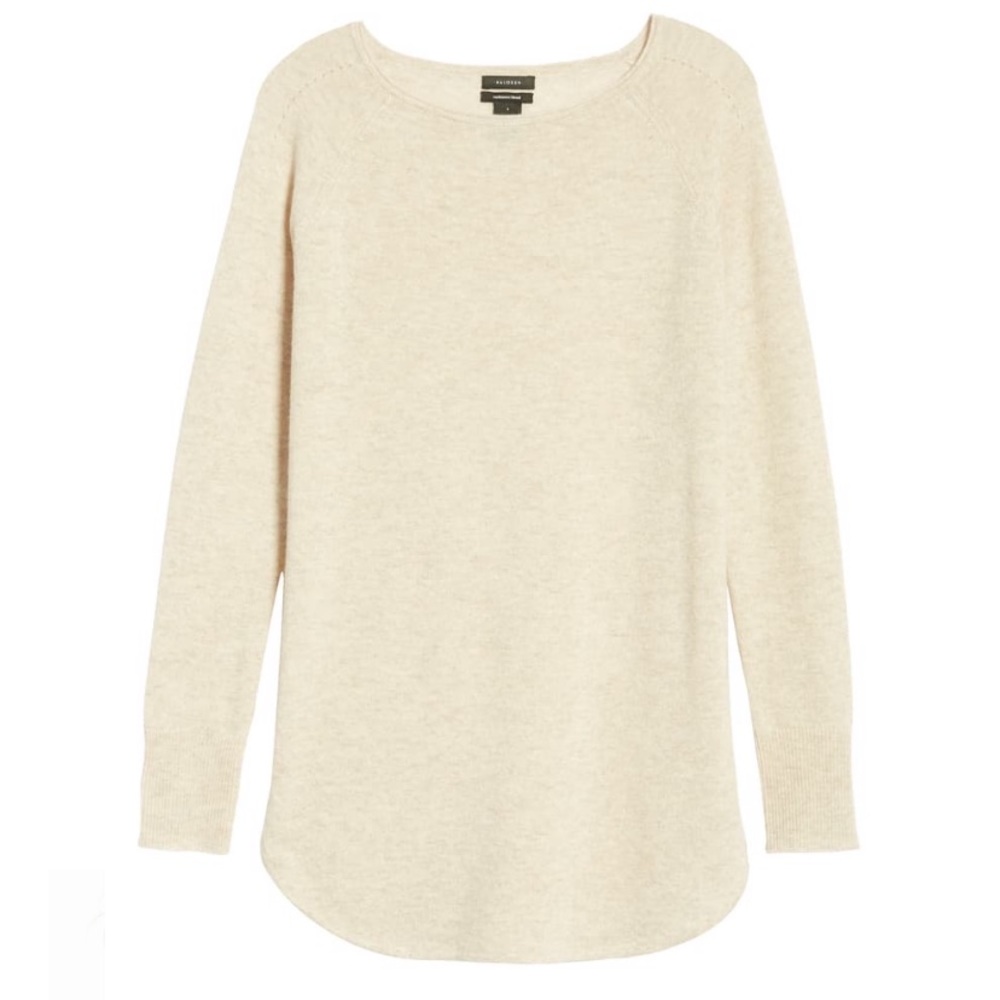 NWOT Halogen Wool/Cashmere Tunic in Oatmeal